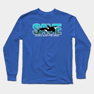 Save Southern Resident Killer Whales Long Sleeve T-Shirt